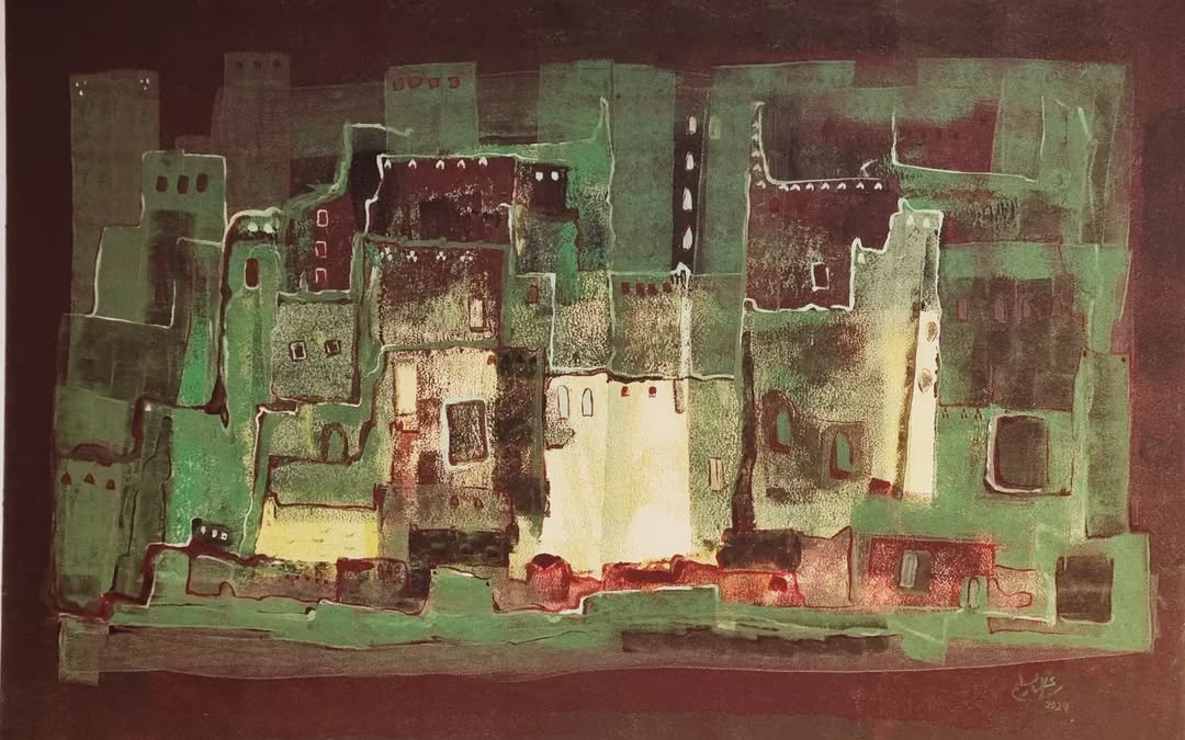 The Calm Geometry of Najla Al-Saleem's Artwork